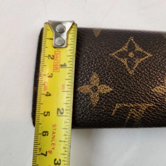Authentic Louis Vuitton Brown Monogram Key Case 4 Ring Hook - Picture 10 of 15